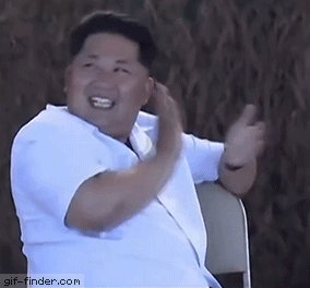 김정은-박수-치는-모습-북한-좋단다-하하하-웃음.gif